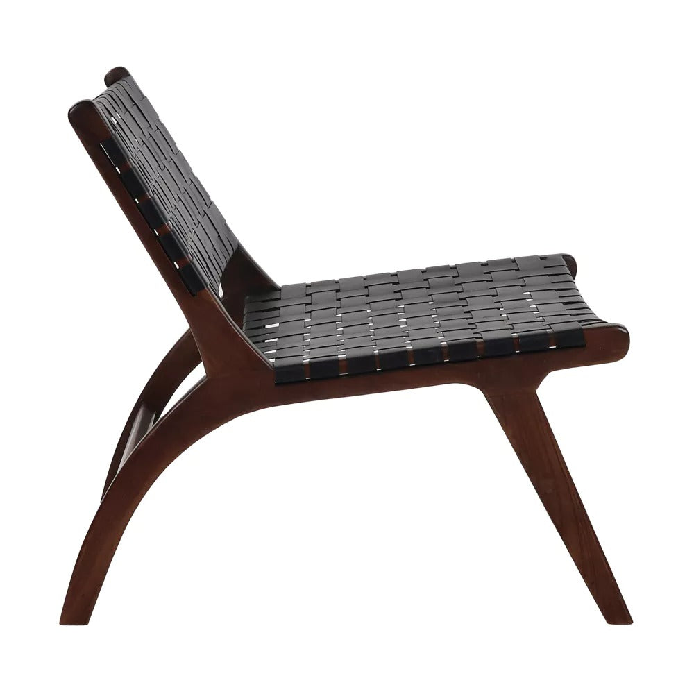 FAUTEUIL LOUNGE AOSTA NOIR POMAX