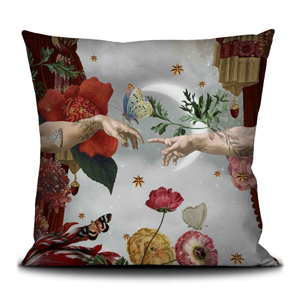 Coussin velours 50x50 cm – LA CREATION D'ADAM COUSSIN VOGLIO BENE