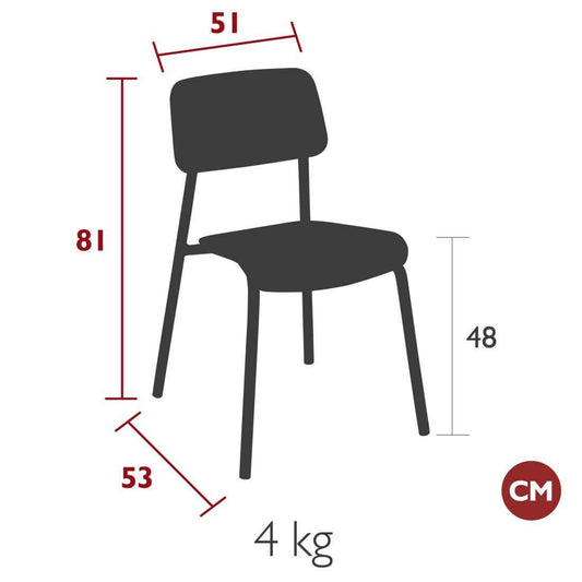 CHAISE CHÊNE STUDIE FERMOB