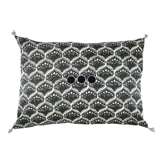 Coussin brodé Les Paons 40 x 60 cm – BONCOEURS BONCOEURS