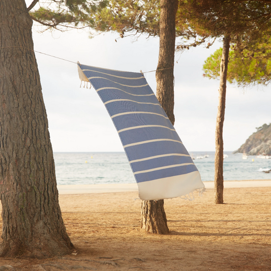 FOUTA IPANEMA 100X200 SERVIETTE / FOUTAS BY FOUTA bleu océan