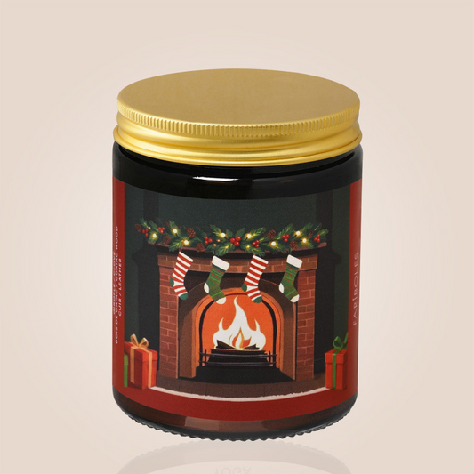Bougie parfumée La Cheminée – Feu de Bois 140 g – FARIBOLES FARIBOLES