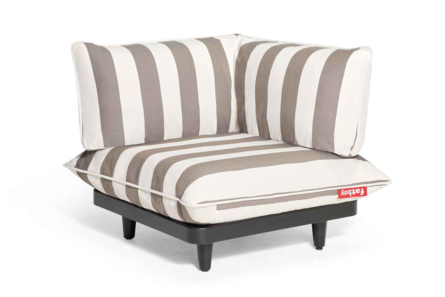 Paletti Corner Seat MOBILIER EXTERIEUR FATBOY Stripe Cacao (LEFT)