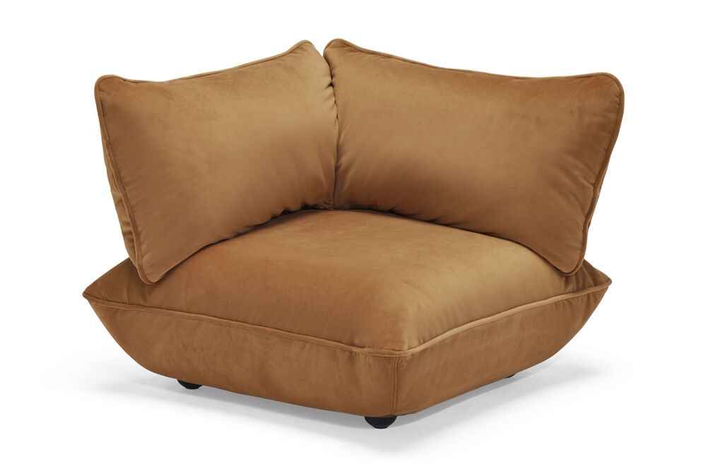 Sumo Corner Seat Velvet Recycled MOBILIER FATBOY Almond