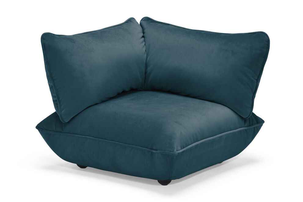 Sumo Corner Seat Velvet Recycled MOBILIER FATBOY Petrol