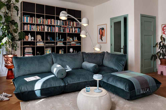 Sumo Corner Sofa Velvet Recycled MOBILIER FATBOY