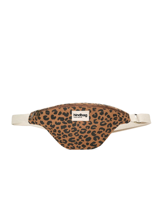 Sac banane Olivia Léopard en coton bio – HINDBAG HINDBAG LEOPARD CANNELLE