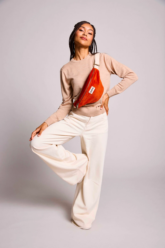 BANANE OLIVIA VELOURS HINDBAG Brique