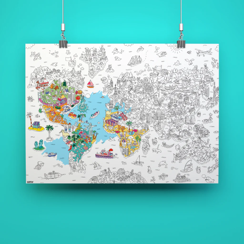 POSTER GEANT ATLAS AFFICHE OMY