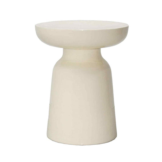 BOUT DE CANAPE BIBI D40 H43 TABLE APPOINT OPJET ECRU