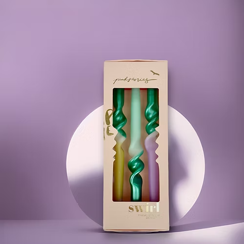 DIP DYE SWIRL BOUGIE PINK STORIES