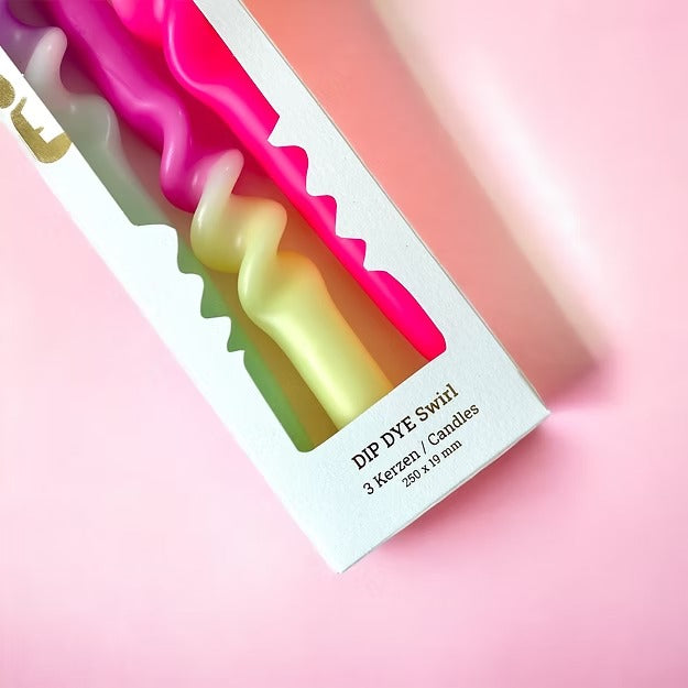 DIP DYE SWIRL BOUGIE PINK STORIES