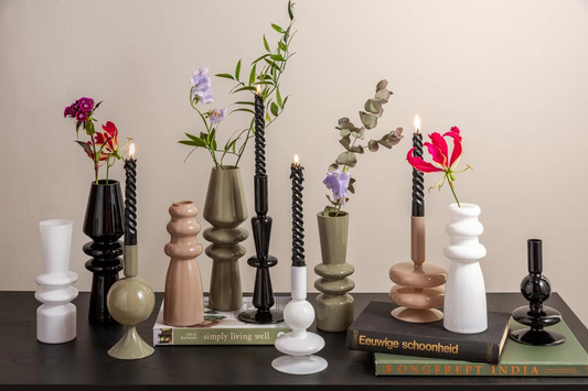 VASE BOTTLE BEIGE VASE / CACHE POT PRESENT TIME