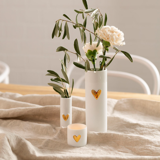 LOT 2 PHOTOPHORES COEUR DORE BOUGEOIR / PHOTOPHORE RADER