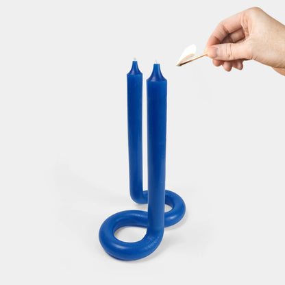 TWIST CANDLE BOUGIE 54CELSIUS Bleu