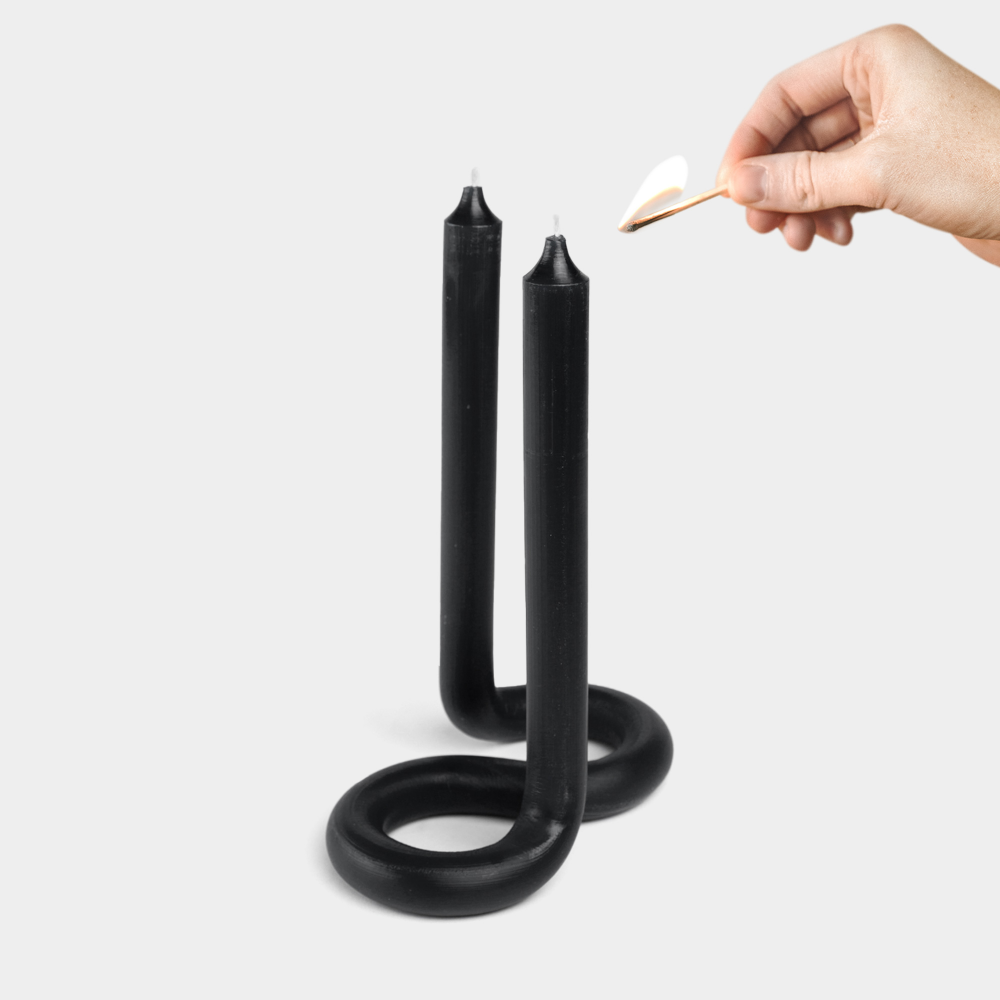 TWIST CANDLE BOUGIE 54CELSIUS Noir