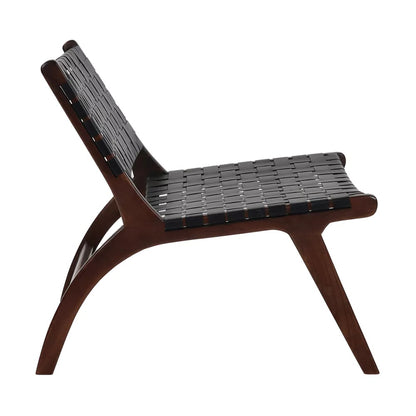 FAUTEUIL LOUNGE AOSTA NOIR POMAX