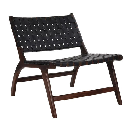 FAUTEUIL LOUNGE AOSTA NOIR POMAX