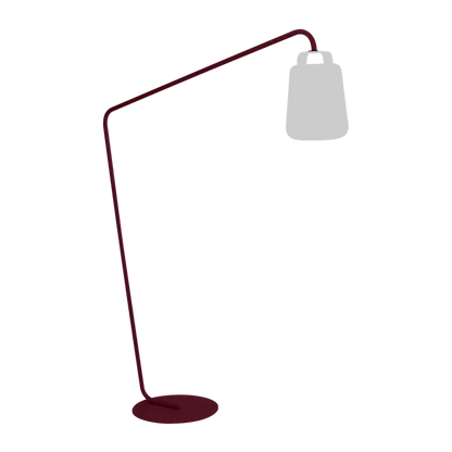 BALAD PIED DÉPORTÉ LAMPADAIRE FERMOB Cerise noire