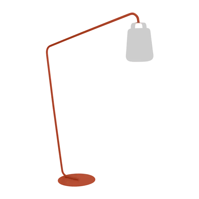 BALAD PIED DÉPORTÉ LAMPADAIRE FERMOB Ocre rouge