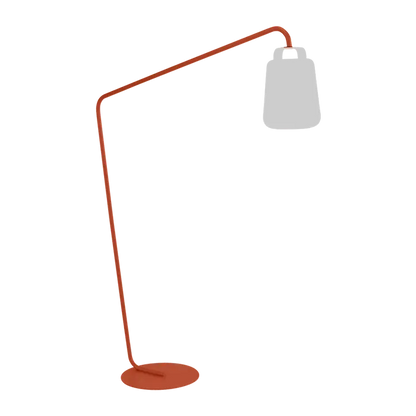 BALAD PIED DÉPORTÉ LAMPADAIRE FERMOB Ocre rouge