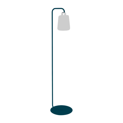 BALAD PIED SIMPLE LAMPADAIRE FERMOB Bleu acapulco