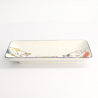 Tokyo Design Studio - Assiette rectangle - Kawai Lucky Cat ART DE LA TABLE TOKYO DESIGN STUDIO