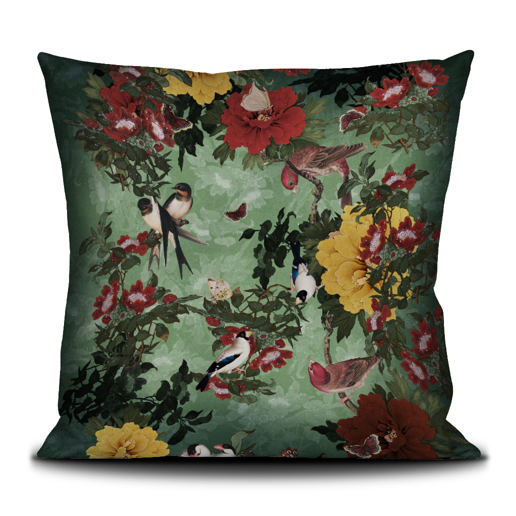 Coussin velours 50x50 cm – LES OISEAUX COUSSIN VOGLIO BENE