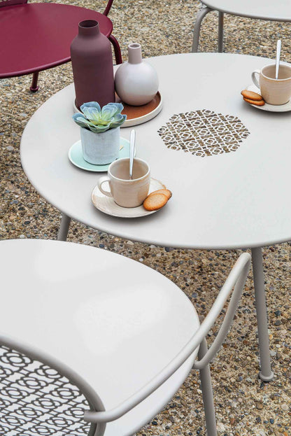 TABLE BASSE LORETTE Ø 80 CM MOBILIER EXTERIEUR FERMOB