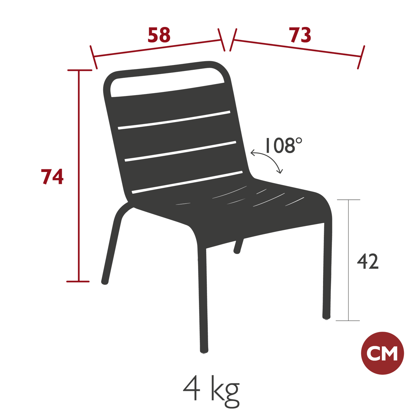 CHAISE LOUNGE LUXEMBOURG FERMOB