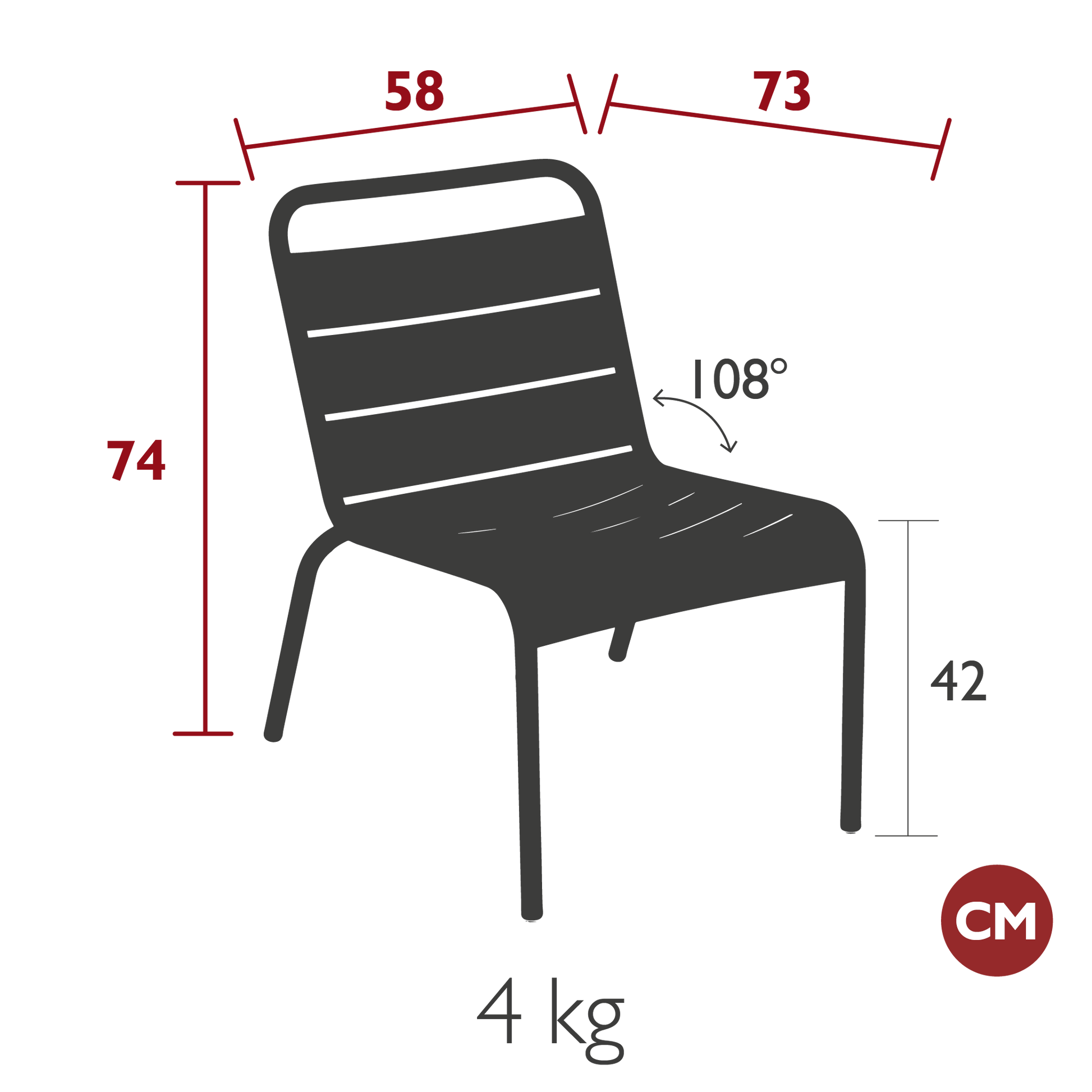 CHAISE LOUNGE LUXEMBOURG FERMOB