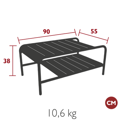 TABLE BASSE LUXEMBOURG 90 x 55 CM FERMOB