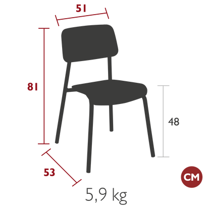 CHAISE STUDIE FERMOB