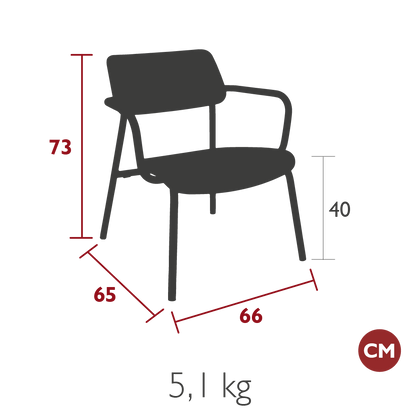 FAUTEUIL LOUNGE CHÊNE STUDIE FERMOB
