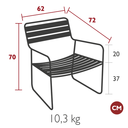 FAUTEUIL BAS SURPRISING FERMOB