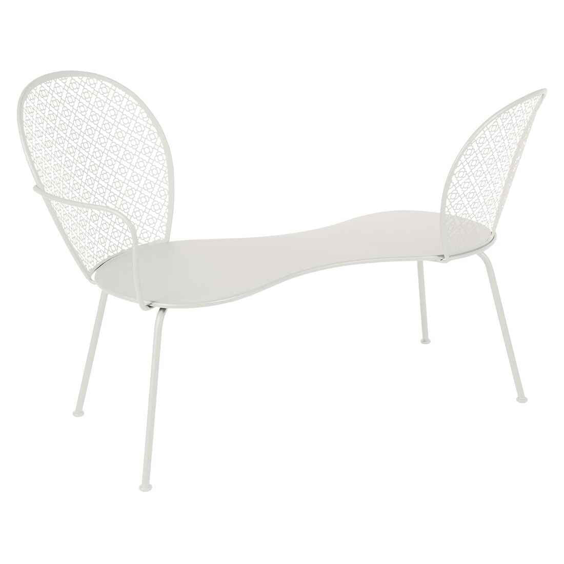 BANQUETTE CONVERSATION LORETTE FERMOB Gris argile