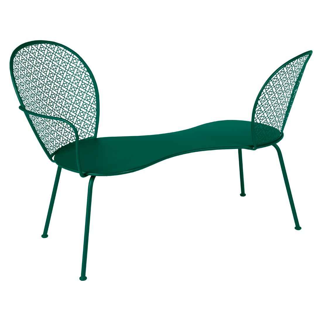 BANQUETTE CONVERSATION LORETTE FERMOB Vert cèdre