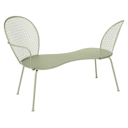 BANQUETTE CONVERSATION LORETTE FERMOB Vert tilleul