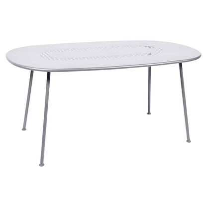 TABLE OVALE LORETTE 160 X 90 CM FERMOB Blanc coton