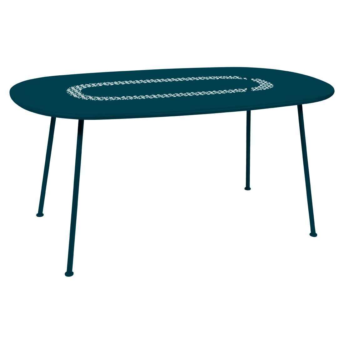 TABLE OVALE LORETTE 160 X 90 CM FERMOB Bleu acapulco