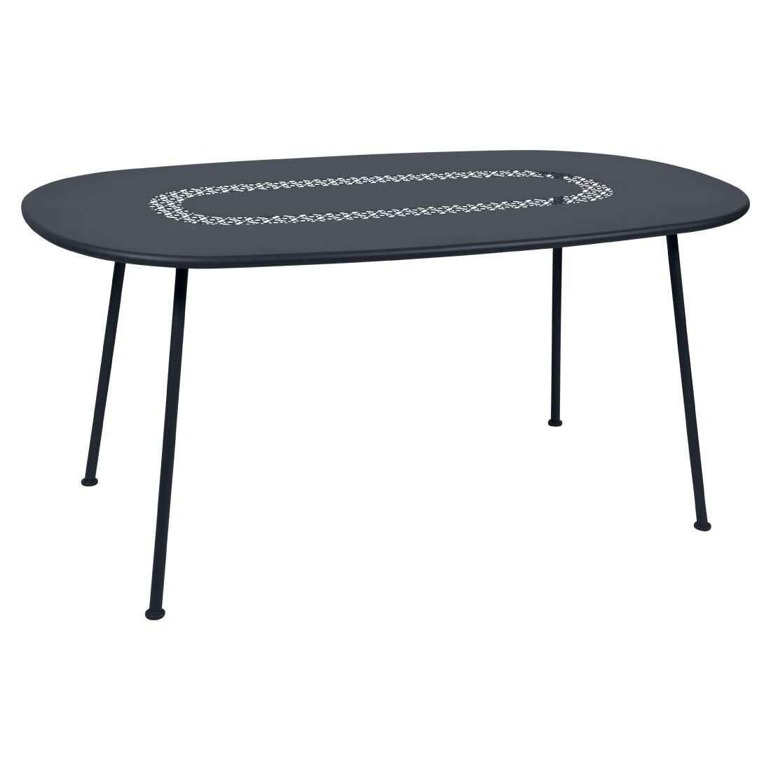 TABLE OVALE LORETTE 160 X 90 CM FERMOB Carbone