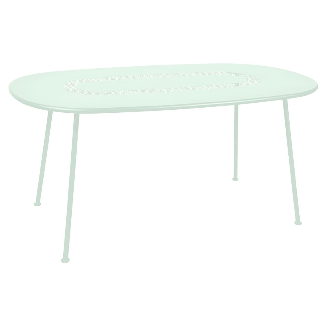 TABLE OVALE LORETTE 160 X 90 CM FERMOB Menthe glaciale