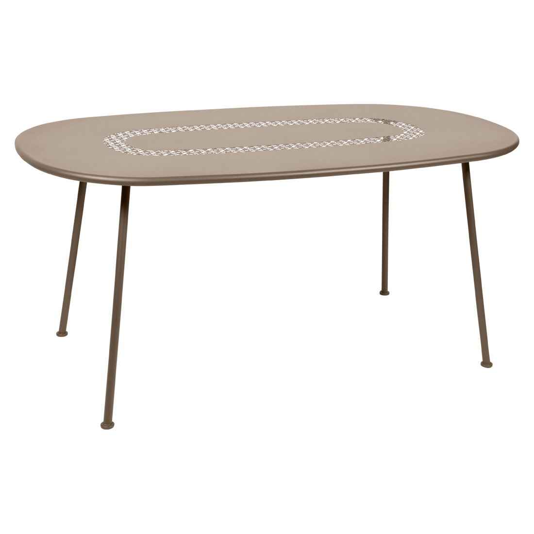 TABLE OVALE LORETTE 160 X 90 CM FERMOB Muscade
