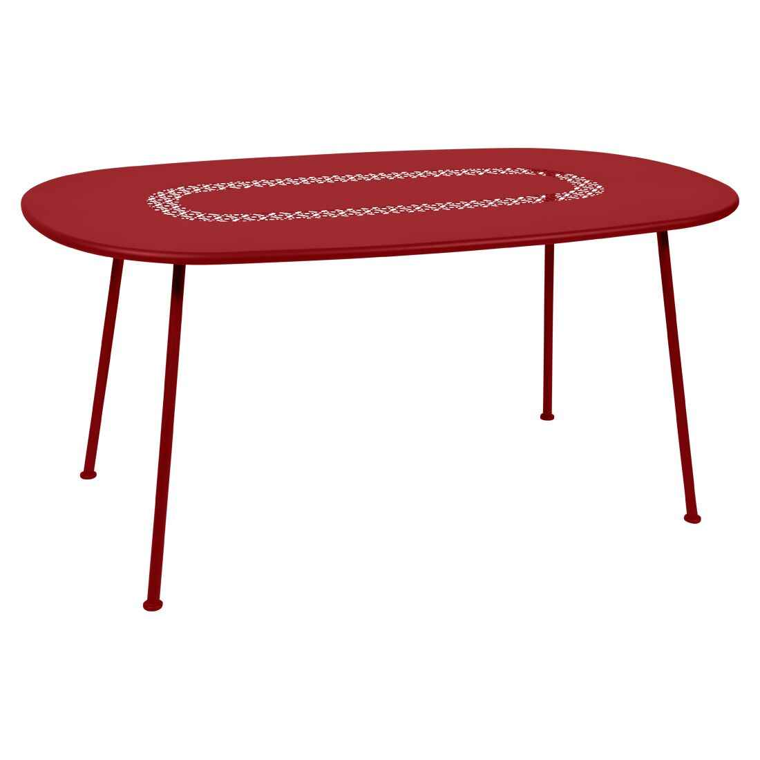 TABLE OVALE LORETTE 160 X 90 CM FERMOB Piment