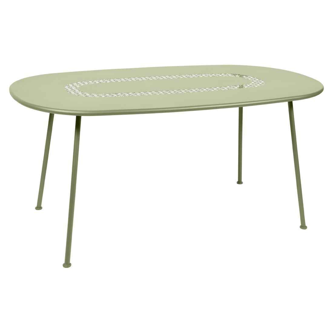 TABLE OVALE LORETTE 160 X 90 CM FERMOB Vert tilleul