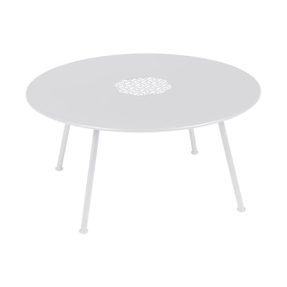 TABLE BASSE LORETTE Ø 80 CM MOBILIER EXTERIEUR FERMOB Blanc coton