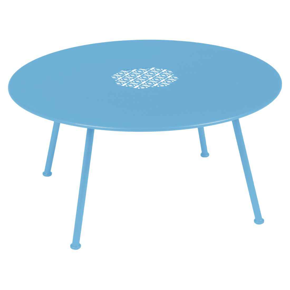 TABLE BASSE LORETTE Ø 80 CM MOBILIER EXTERIEUR FERMOB Bleu maya
