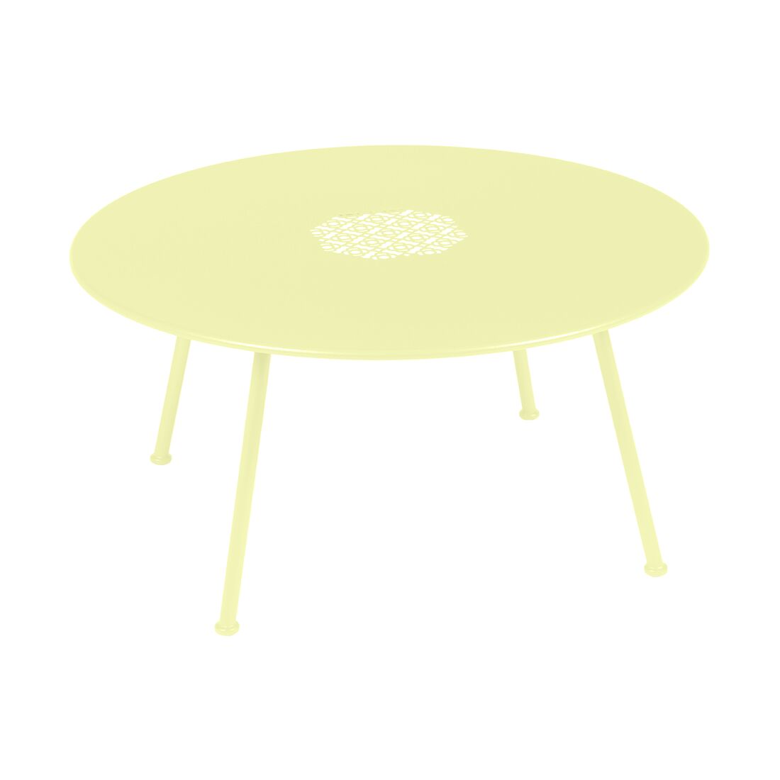 TABLE BASSE LORETTE Ø 80 CM MOBILIER EXTERIEUR FERMOB Citron givré