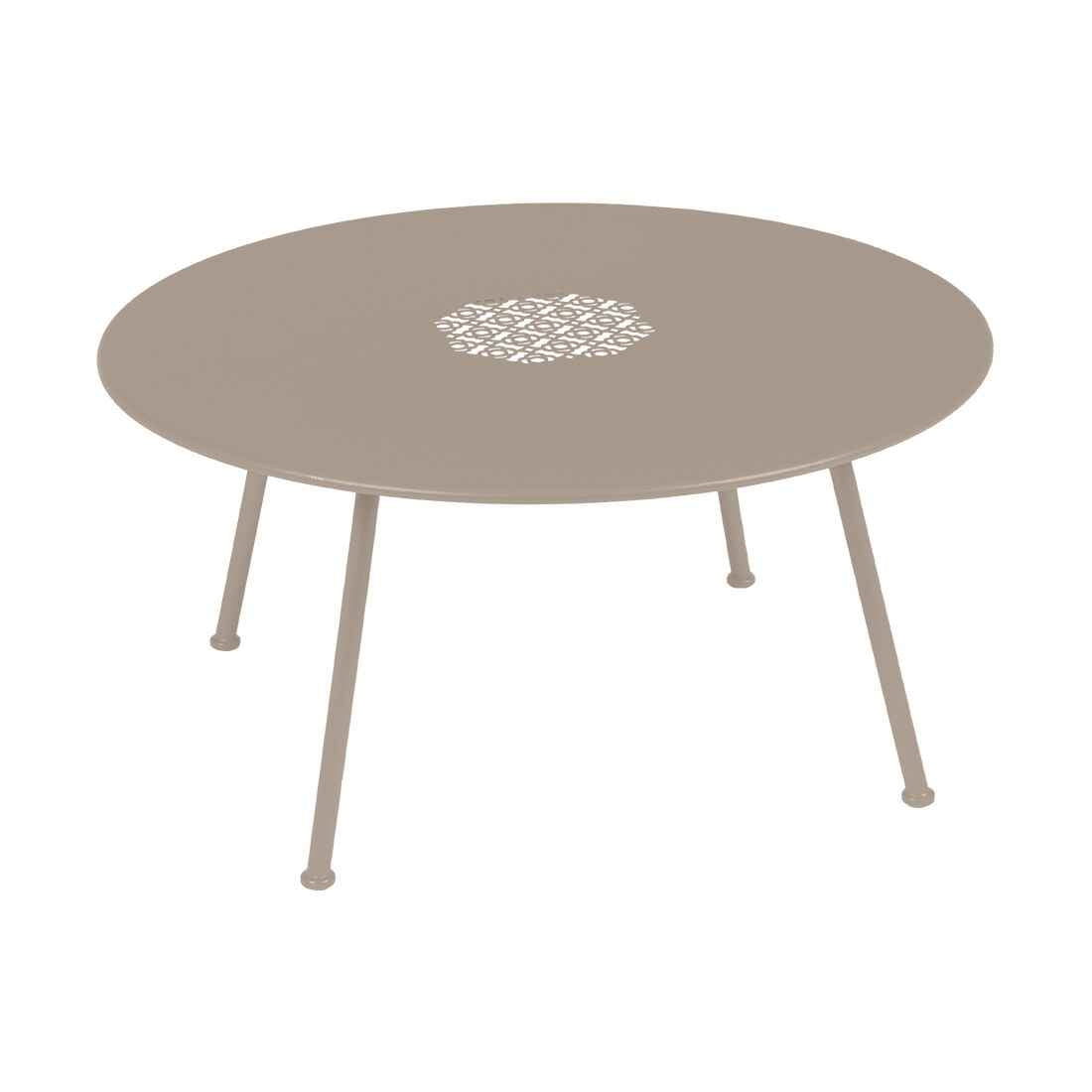 TABLE BASSE LORETTE Ø 80 CM MOBILIER EXTERIEUR FERMOB Muscade