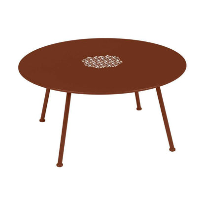 TABLE BASSE LORETTE Ø 80 CM MOBILIER EXTERIEUR FERMOB Ocre rouge